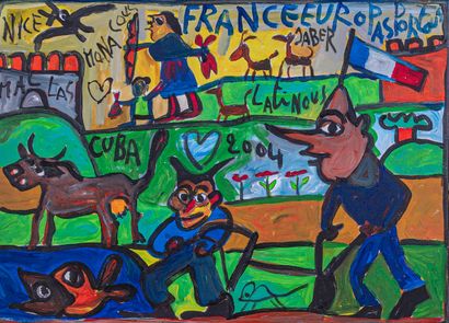 JABER, Jaber Al Mahjoub dit, (1938-2021)
Scène...