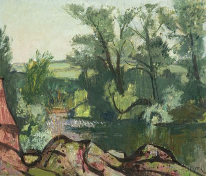 Jean AUJAME (1905-1965)
Été à Sauvagnat (Puy-de-Dôme)
Huile...