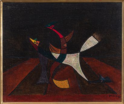 Georges PAPAZOFF (1894-1972)
Chiens de cirque,...