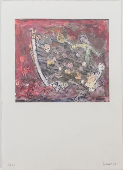 Hugh WEISS (1925-2007)
Demain les barques,...