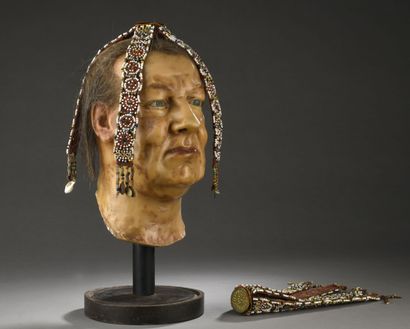 Sumatra Island, Indonesia
Two head ornaments,...