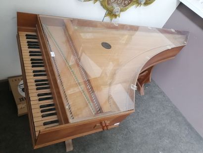 Italian copy harpsichord, two 8' stops, model...