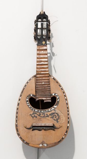 Lombardy mandolin, made around 1900, 13-rib...