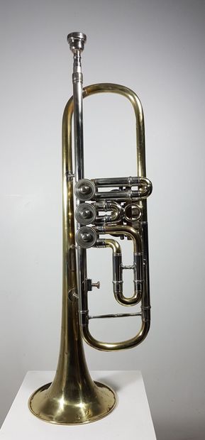 Pallet trumpet stamped on the bell W. PFEIFFER...