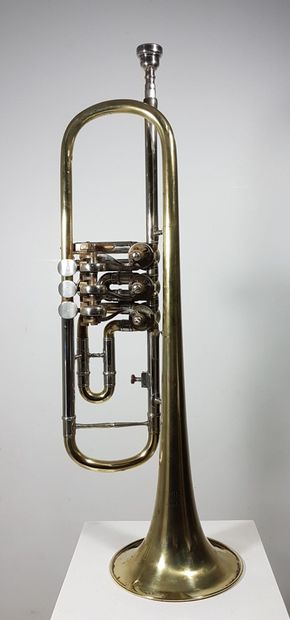 Pallet trumpet stamped on the bell W. PFEIFFER...