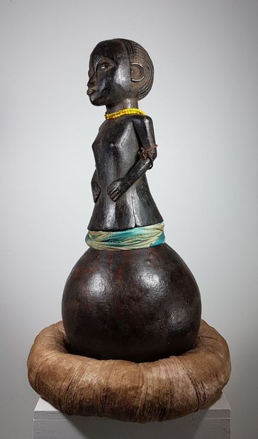 Luba, DR Congo
Divination rattle on calabash....