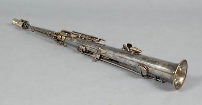 Silver-plated soprano saxophone by Buffet...