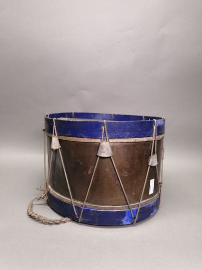 Child's drum made circa 1900. Brass, wood...