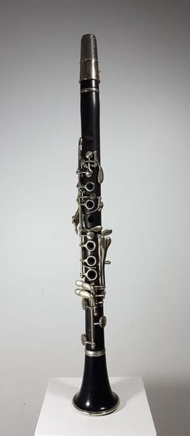 Eb ebony clarinet, silver-plated keys, with...