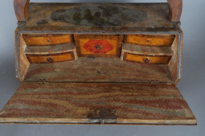 Psychée de commode, partie basse en secrétaire...