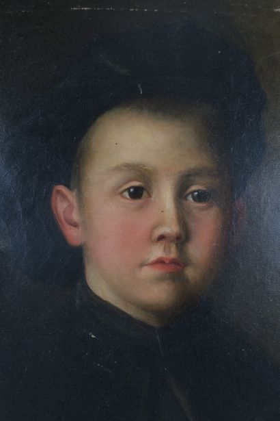 Ecole Française XIXe siècle
Portrait d'enfant
Huile...