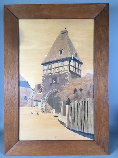 Charles SPINDLER (1868-1938)
Porte tour d'une...
