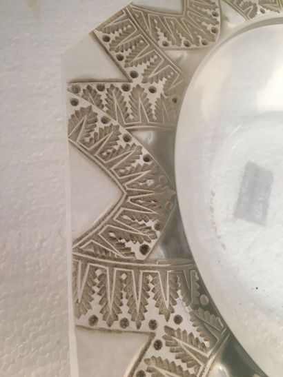 René LALIQUE - XXe siècle
Coupe octogonale...