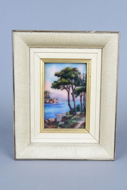 Camille FAURÉ à Limoges
Paysage méditerranéen
Émail...