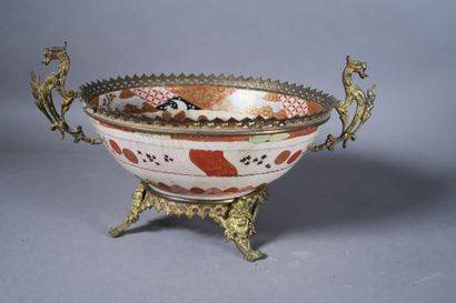 Bol en porcelaine Kutani, Japon, ère Meiji...