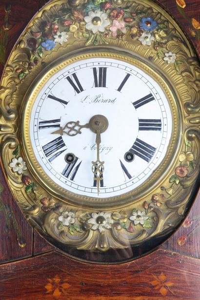 Horloge de parquet, cadran signé BERARD,...