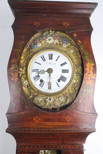 Horloge de parquet, cadran signé BERARD,...