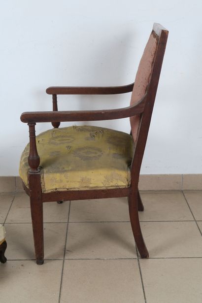 Tabouret curule en acajou
Angleterre XIXe...