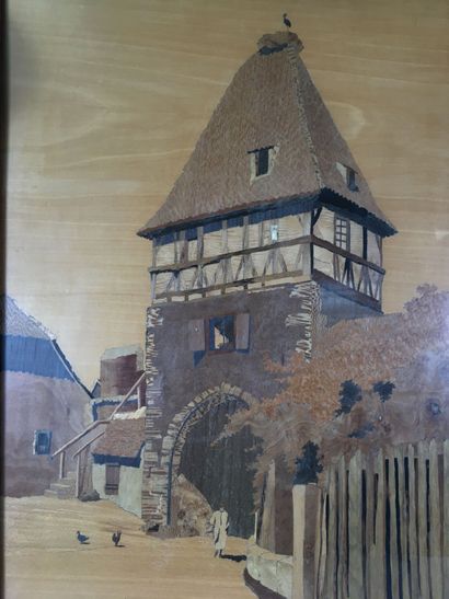 Charles SPINDLER (1868-1938)
Porte tour d'une...
