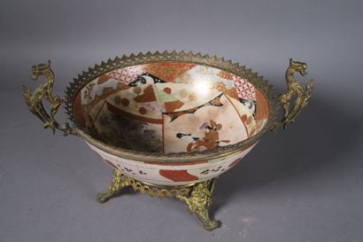 Bol en porcelaine Kutani, Japon, ère Meiji...