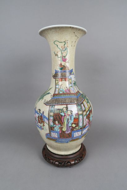 CHINE XXe siècle - Nankin
Important vase...