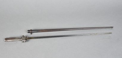 FRANCE 
Lebel bayonet, 1886 
Oxidized steel...