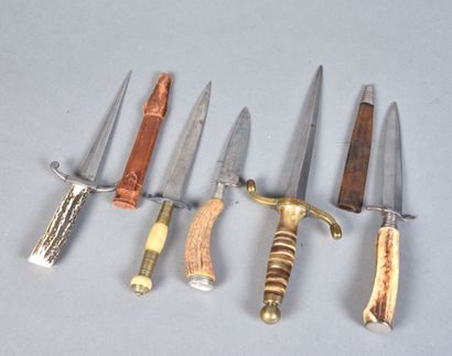 GERMANY 
Set of five hunting daggers
Some...
