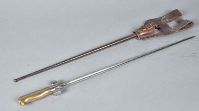 FRANCE 
Lebel bayonet, 1886 
Brass handle,...