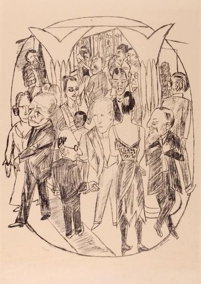 Max BECKMANN (1884-1950)
Das Theaterfoyer....