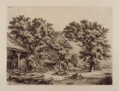 Eugène BLÉRY (1805-1886)
Paysages. Eaux-fortes....