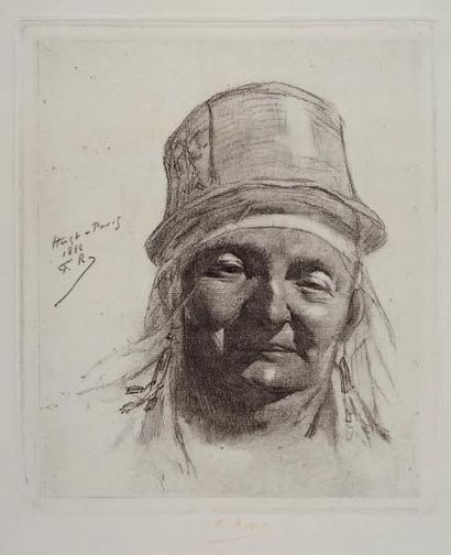 Félicien Rops (1833-1898)
Tête de Zélandaise....
