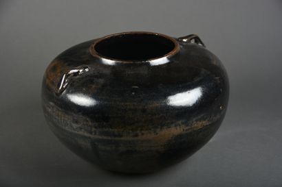 CHINE - Travail moderne
Vase pansu en grès...