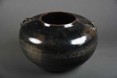 CHINE - Travail moderne
Vase pansu en grès...