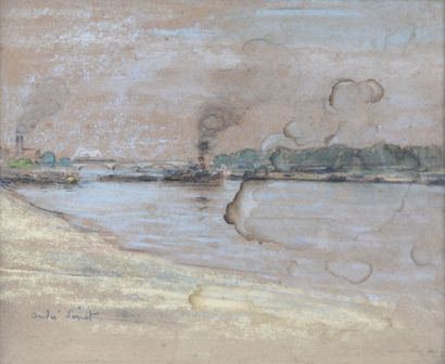 Early 20th century FRENCH SCHOOL
River and...
