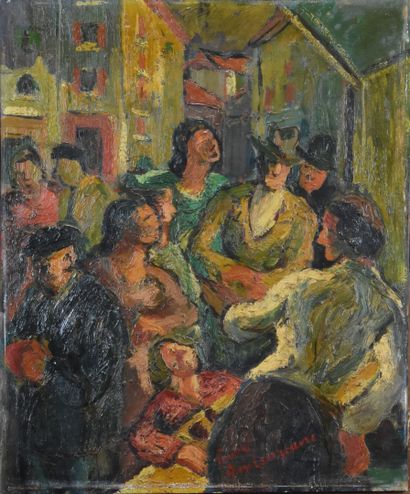 Pierre AMBROGIANI (1907-1985)
The street
Oil...