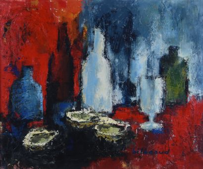 Maurice BILBEAUD (1919-1997)
The oysters
Oil...
