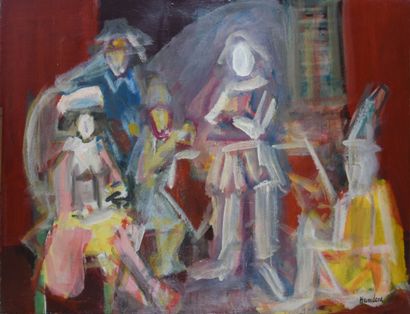 Rudolf KUNDERA (1911-2005)
Family in an interior
Oil...
