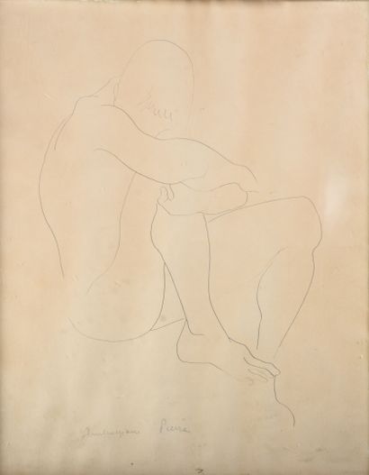 Pierre AMBROGIANI (1907-1985)
Seated Nude
Graphite...