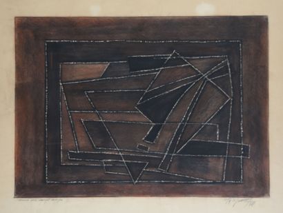 Jean SIGNOVERT (1919-1981)
Man with his finger...