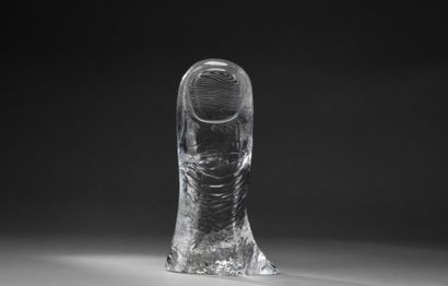 CÉSAR (1921-1998)
Thumb, 1975 
Crystal sculpture...