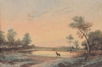 Émile Joseph LAVIGNE (1827-1875)
Deer by...