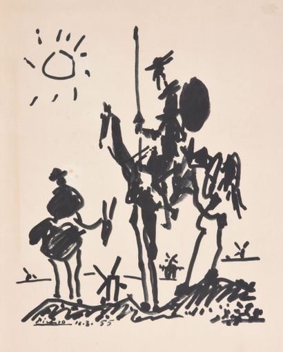 Pablo PICASSO (1881-1973), after
Don Quixote
Print...