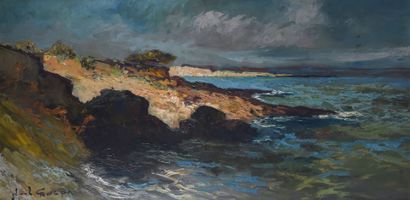 Noël CANEPA (born 1935)
Rocky coast
Oil on...