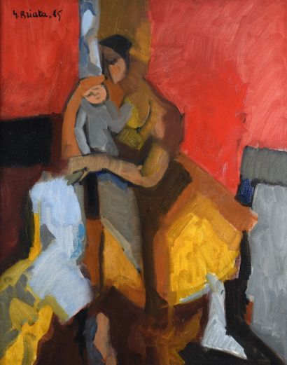 Georges BRIATA (1933-2017)
Maternité rouge,...