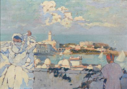 Léon CAUVY (1874-1933)
View of a North African...