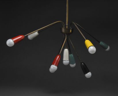 ITALIAN work from the 1960s
Chandelier
Brass...