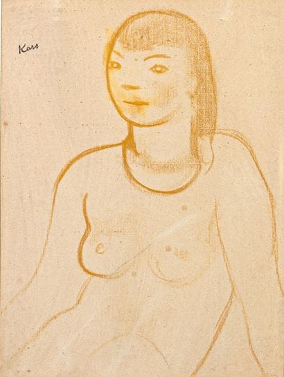 Georges KARS (1880-1945)
Nude in bust
Ochre...