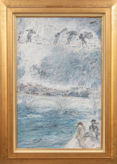 Jean FUSARO (né en 1925)
Sur la passerelle...