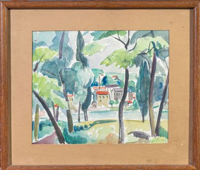 Adrien BAS (1884-1925)
Summer landscape on...