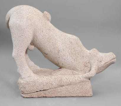 Georges SALENDRE (1890-1985)
Ox lying down
Sculpture...